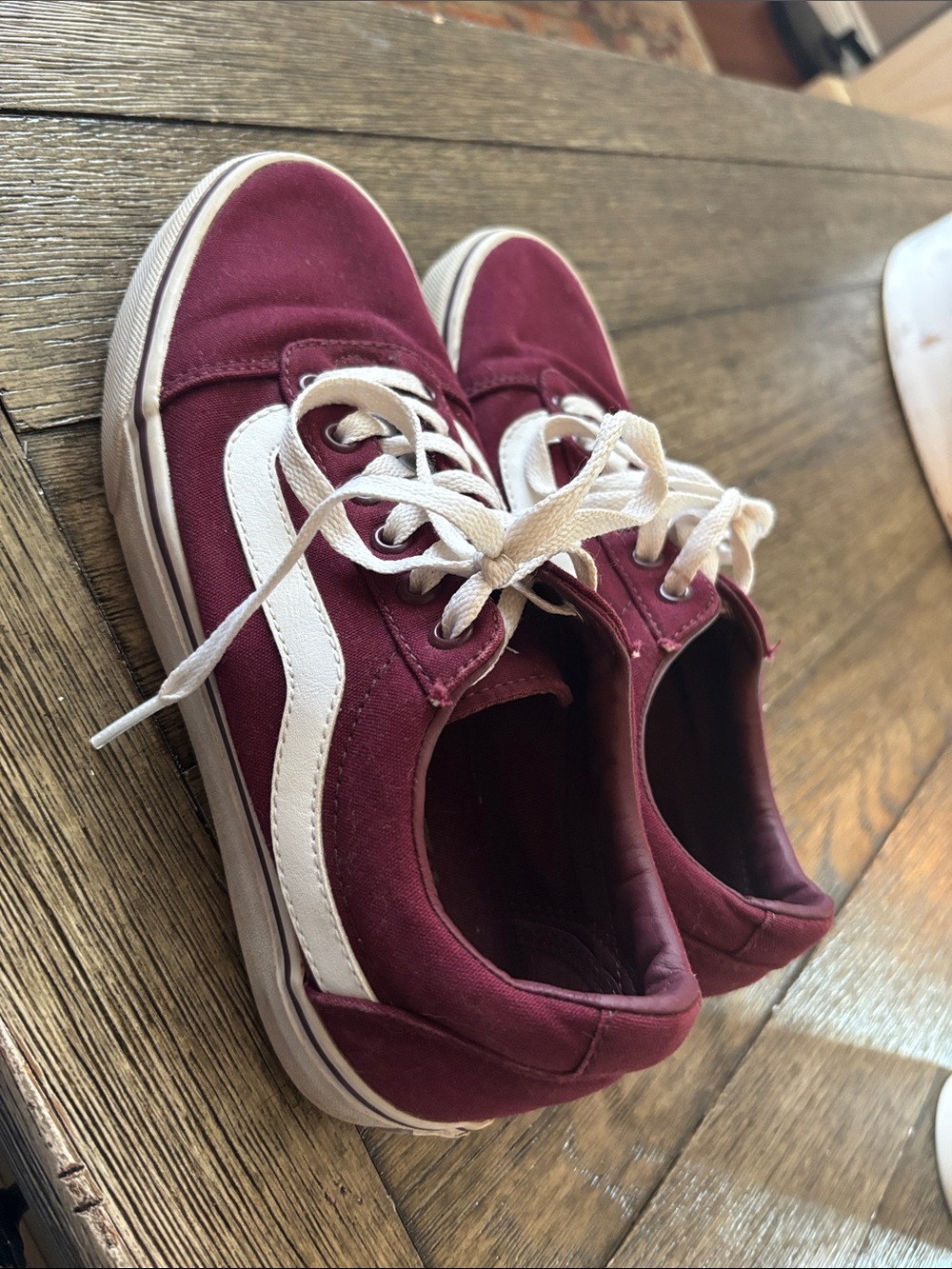 Vans Old School Burgundy Canvas Sneakers